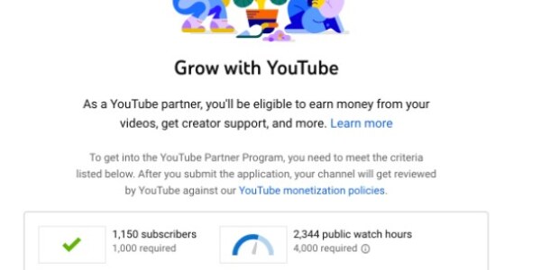 What are the requirements for YouTube monetization?